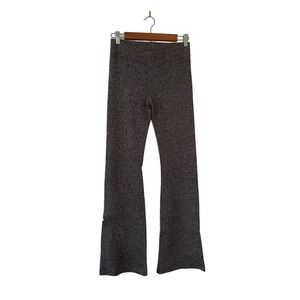 Intermix Fiona Flared Knit Pants Marled Gray